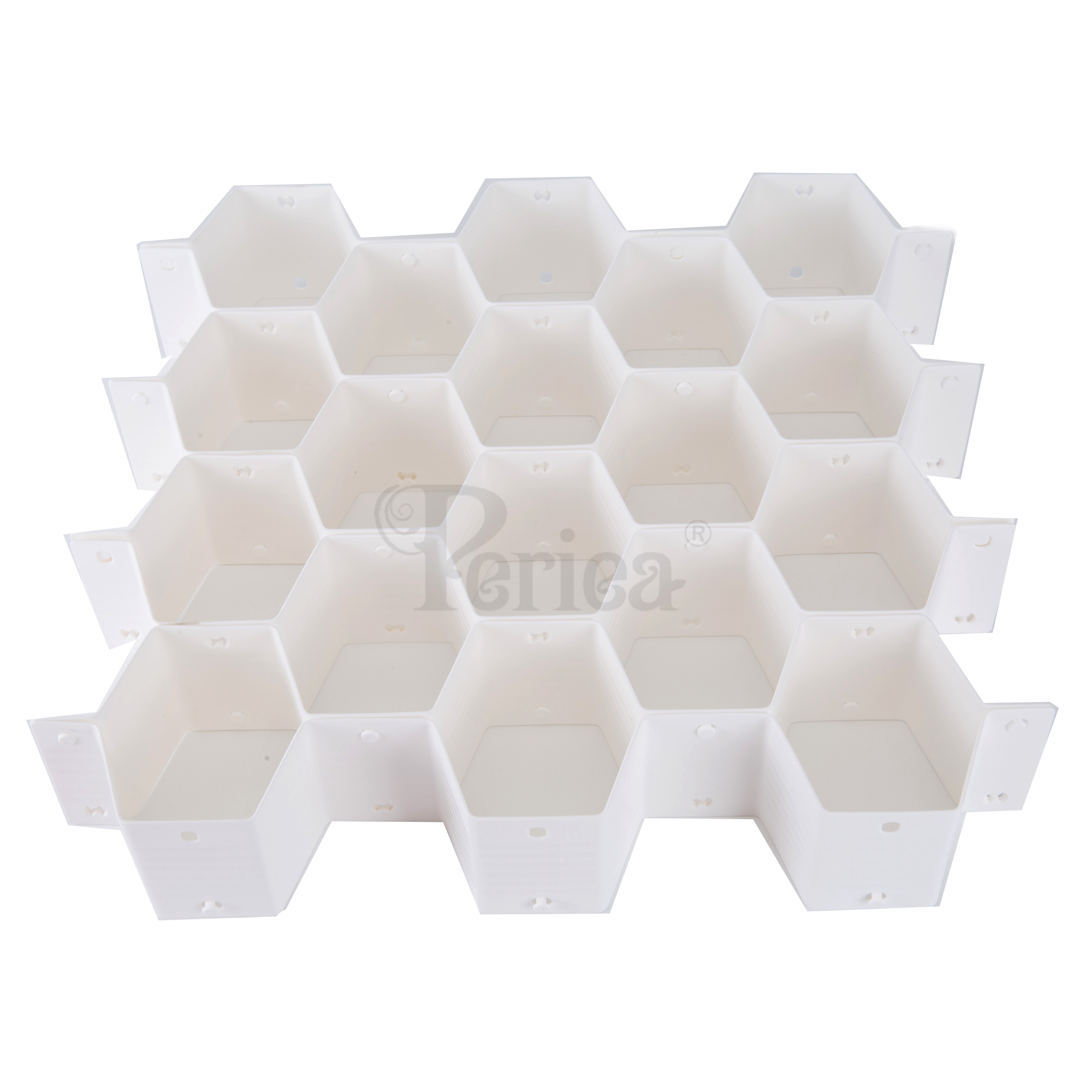 Details about   Periea Drawer Draw Organiser Tidy Storage 18 Compartments Honeycomb Pink White
